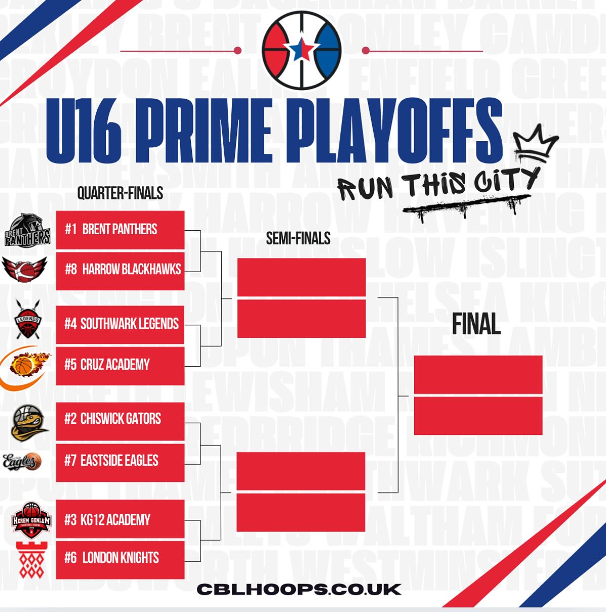 🚨U16 CBL PRIME PLAYOFFS🚨No excuse. Just produce. Time to find out who really runs this city. Big boy basketball. Let’s get it. #earnthecrown👑 #cblhoopsofficial #londonbasketball #englandbasketball